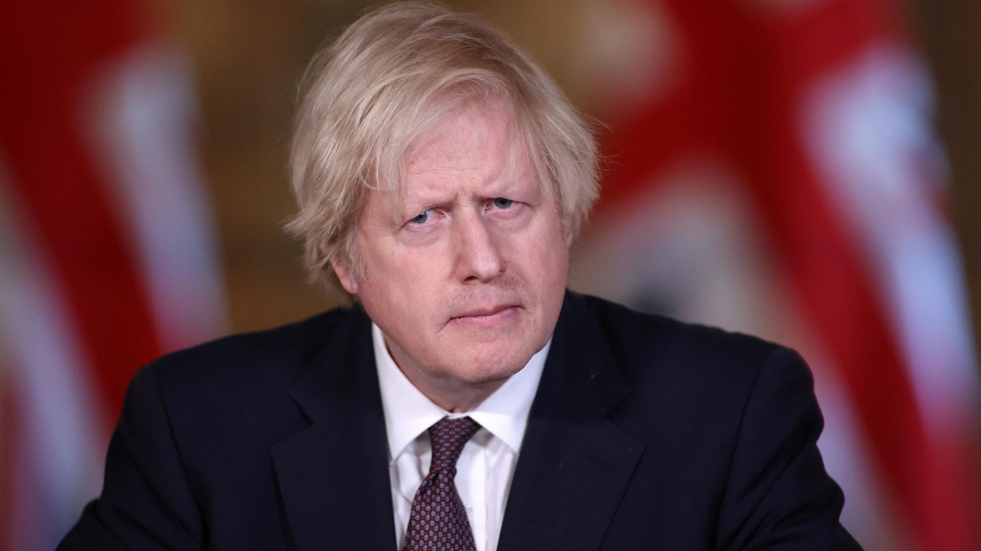 Prime Minister Boris Johnson during a media briefing in Downing Street - Credit: PA