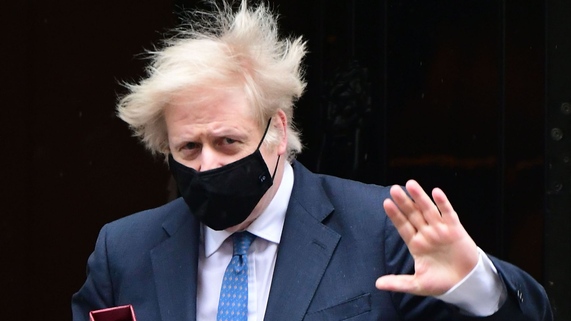 Prime minister Boris Johnson leaves 10 Downing Street to attend Prime Minister's Questions at the Houses of Parliament, London - Credit: PA