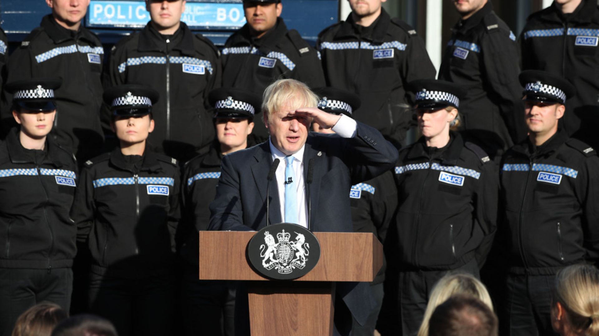 Boris Johnson making a speech during a visit to West Yorkshire - Credit: PA