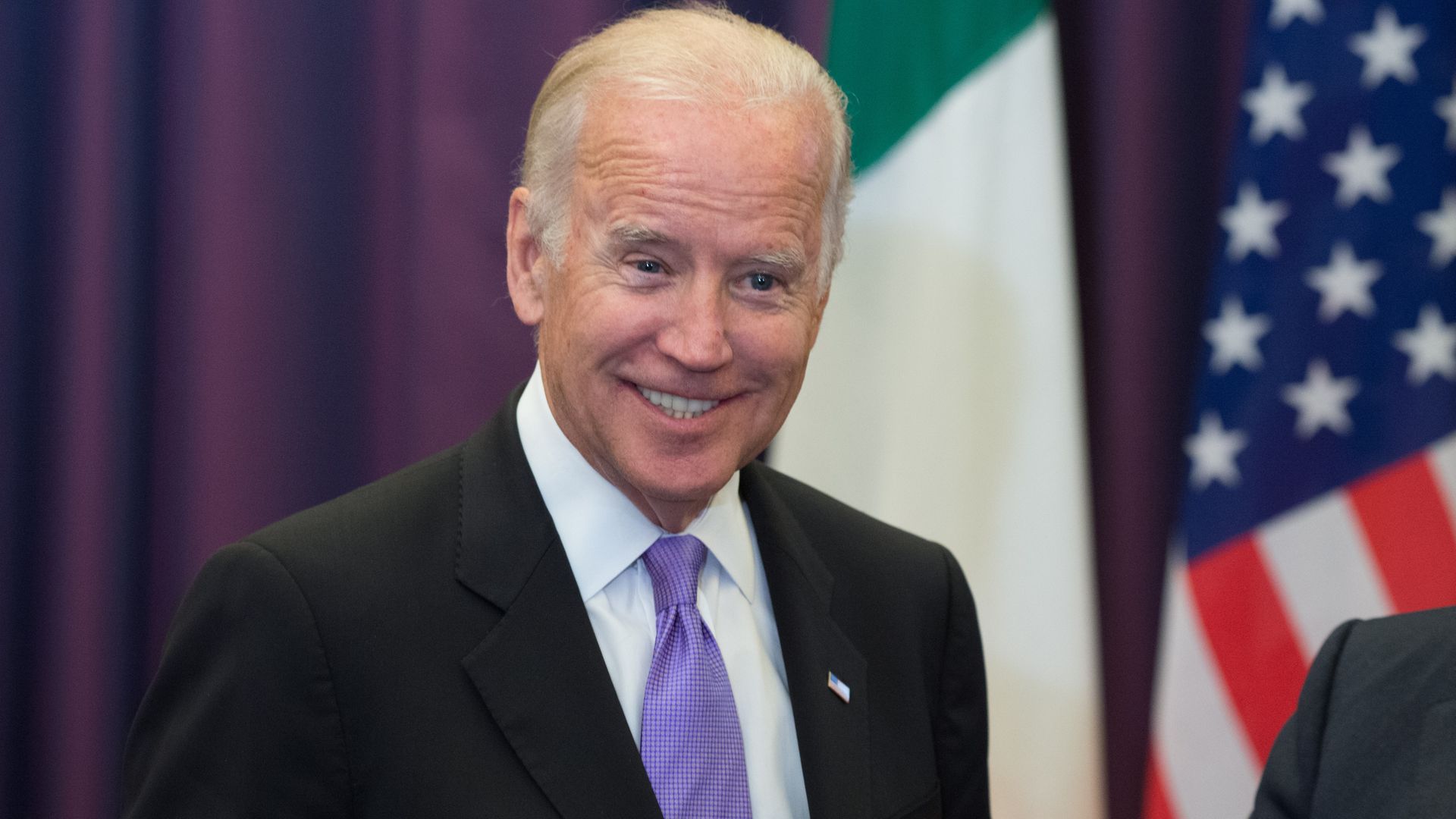 Joe Biden at the government Buildings, Dublin, Ireland during a 2015 tour - Credit: PA