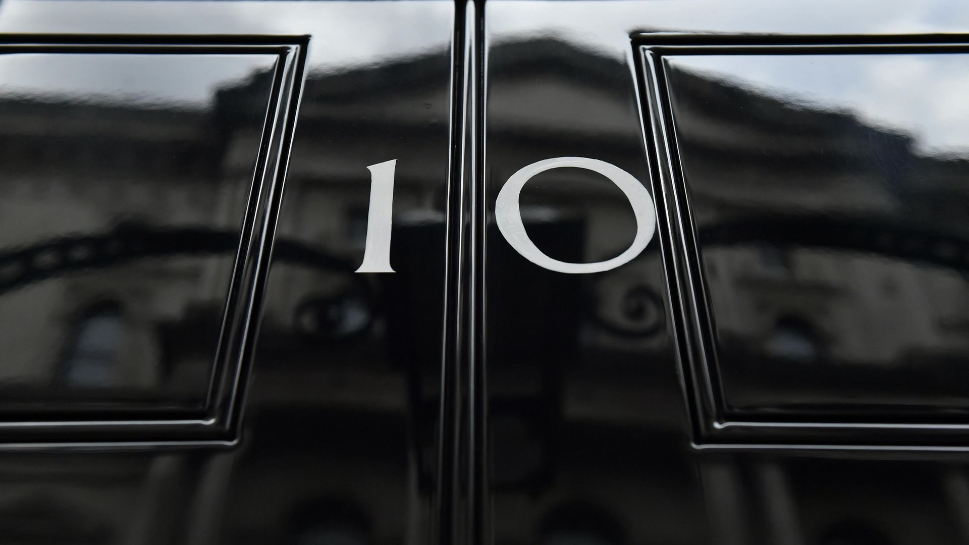The front door of number 10 Downing Street in London - Credit: PA