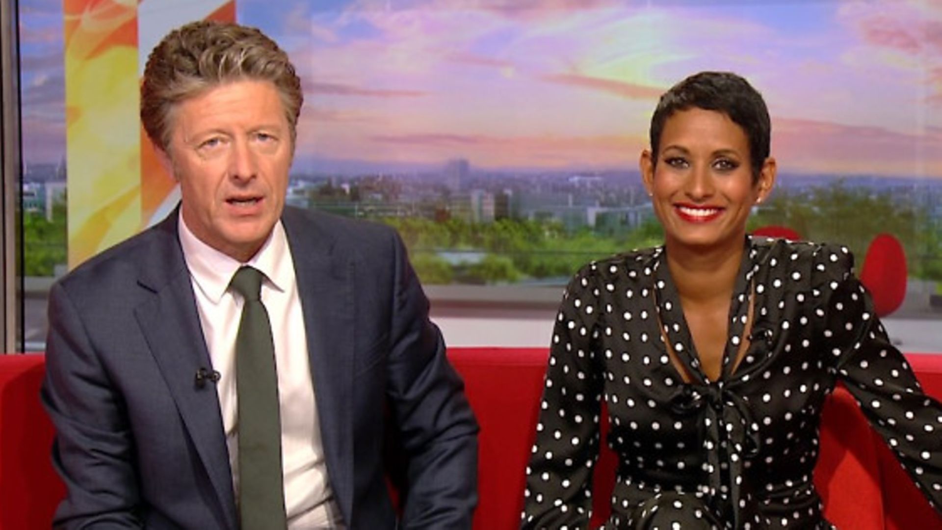 Charlie Stayt and Naga Munchetty - Credit: BBC