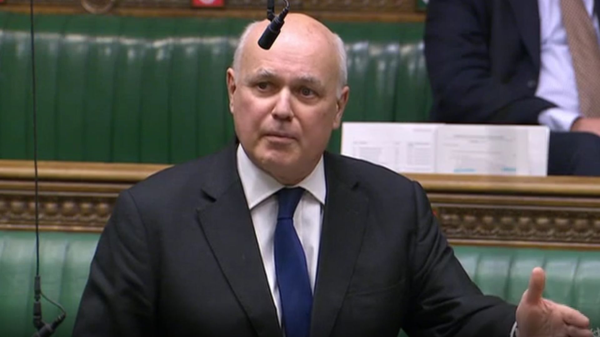 Iain Duncan Smith in the House of Commons - Credit: Parliament Live