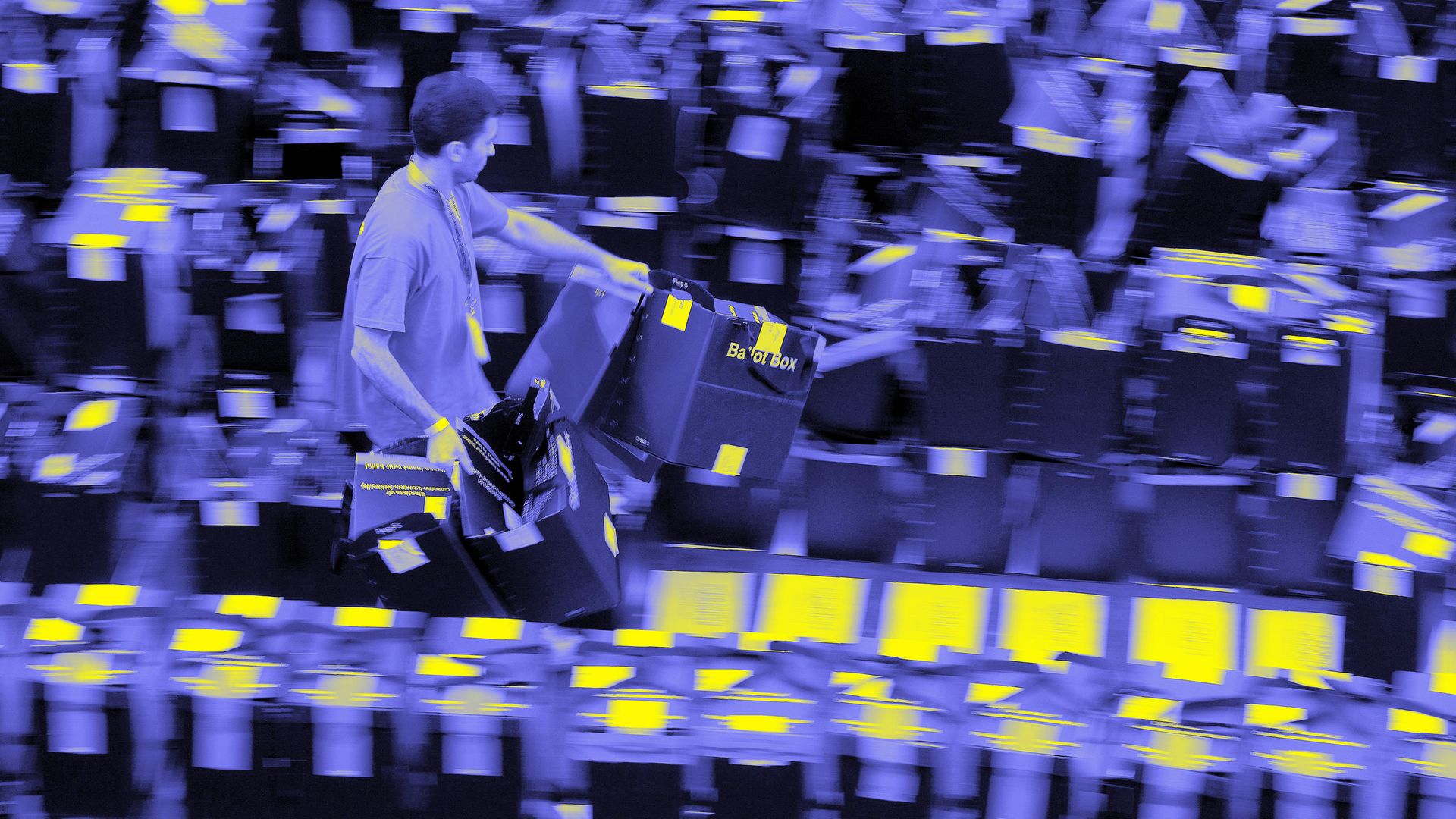 Ballot boxes are counted after a set of local elections - Credit: AFP via Getty Images