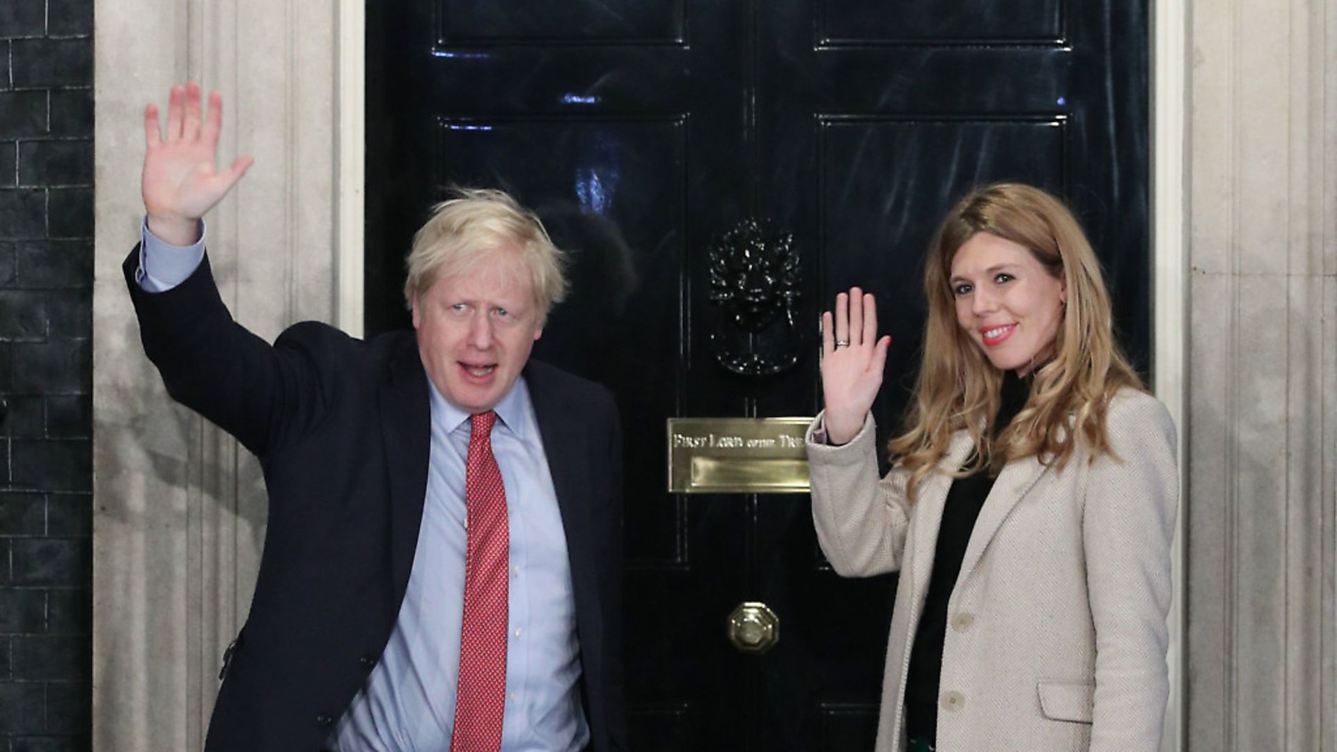 Prime Minister Boris Johnson and his girlfriend Carrie Symonds. Photograph: Yui Mok/PA. - Credit: PA