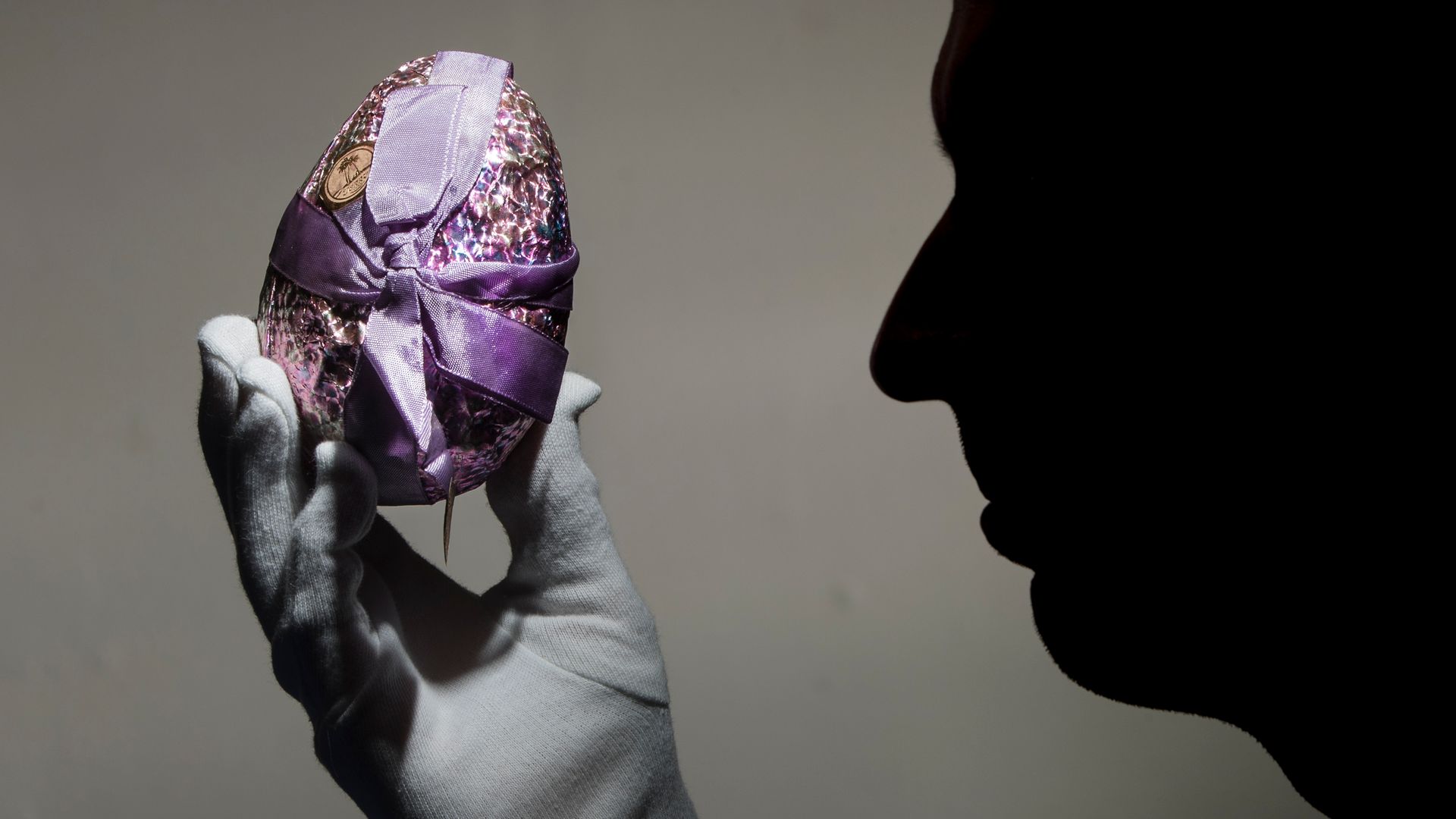 A wrapped Terry's Chocolate Easter egg, believed to be more than 90 years old and one of the oldest wrapped Easter eggs in the world, at York Castle Museum in York. - Credit: PA