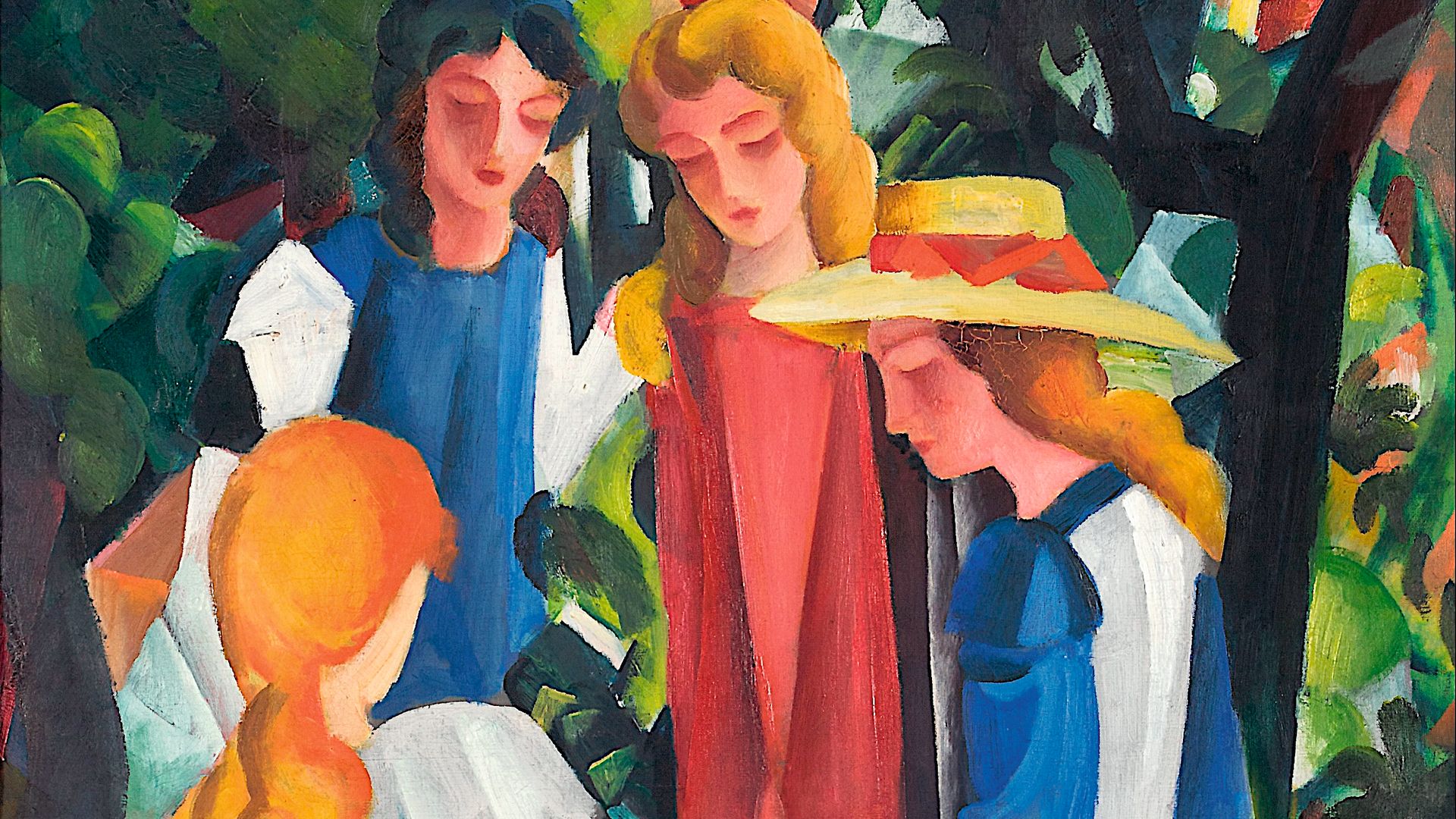 A painting by August Macke, the German expressionist who died in the First World War, aged 27 - Credit: ACC Art Books