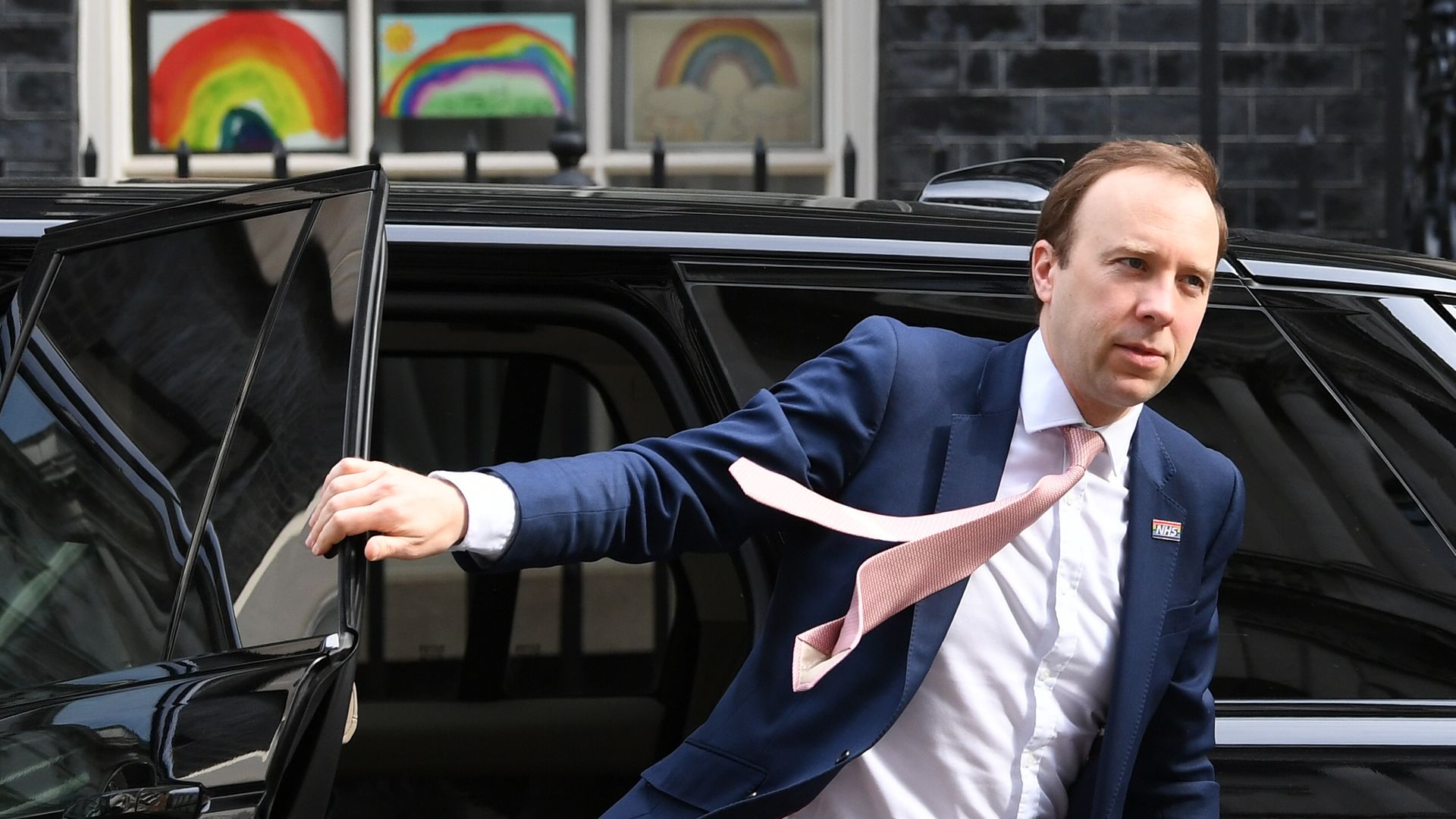 Matt Hancock arrives in Downing Street. Photo: PA