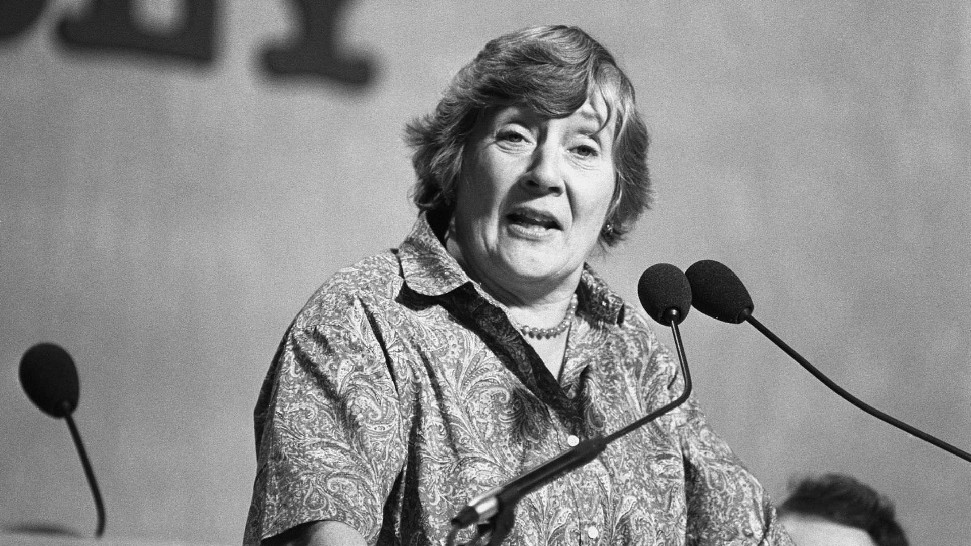 SDP President Shirley Williams addressing the first formal session of the Liberal Assembly in Harrogate - Credit: PA