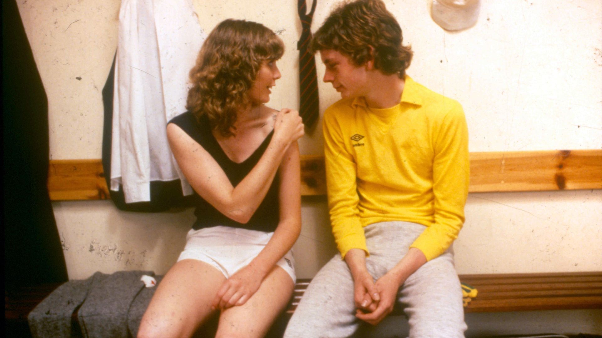 Dee Hepburn and John Gordon Sinclair in Gregory's Girl - Credit: Second Sight Films