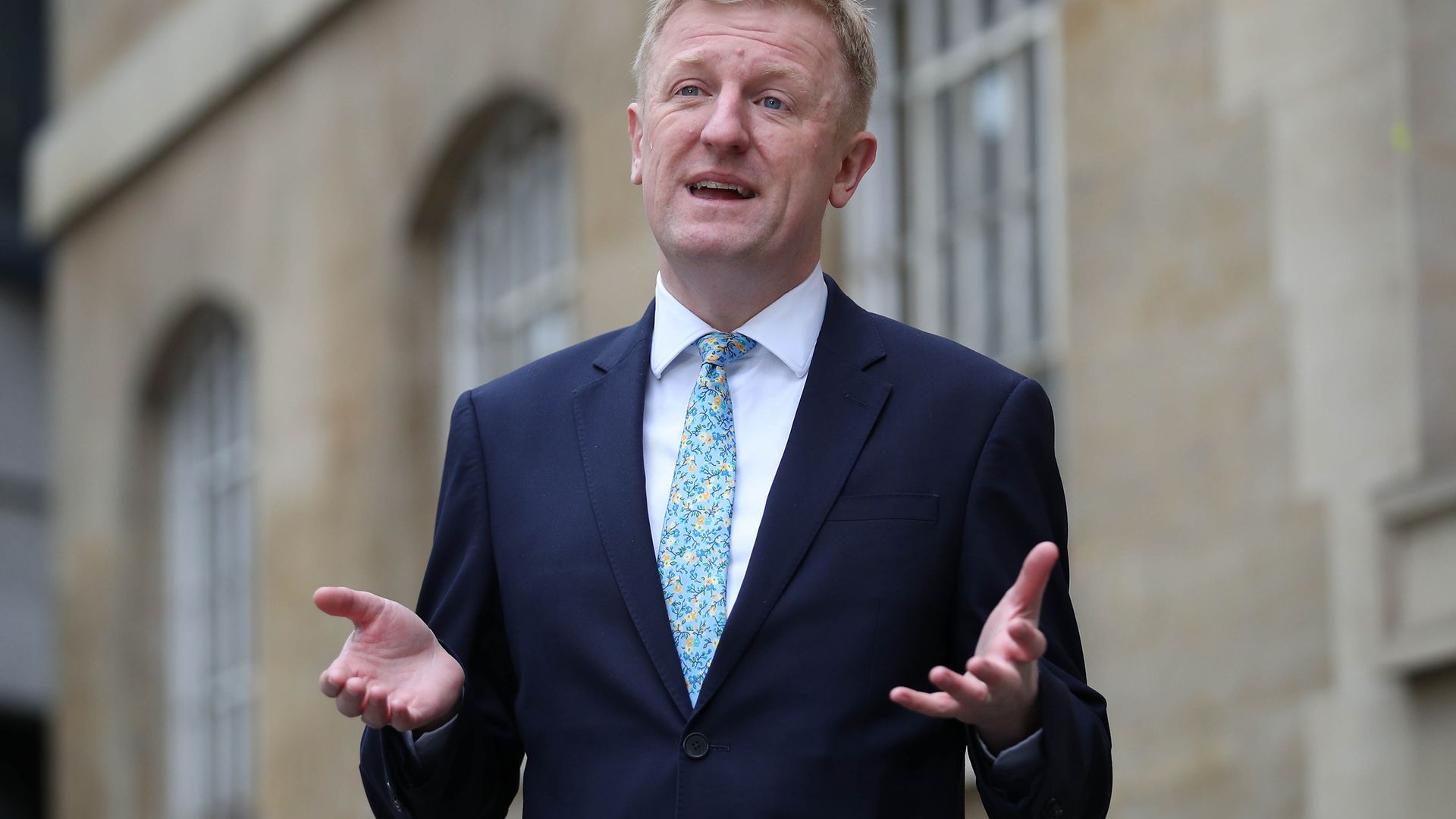 Culture secretary Oliver Dowden has defended the use of £2.6million of taxpayer funds on a new media room only for daily briefings to be scrapped before they even started - Credit: PA