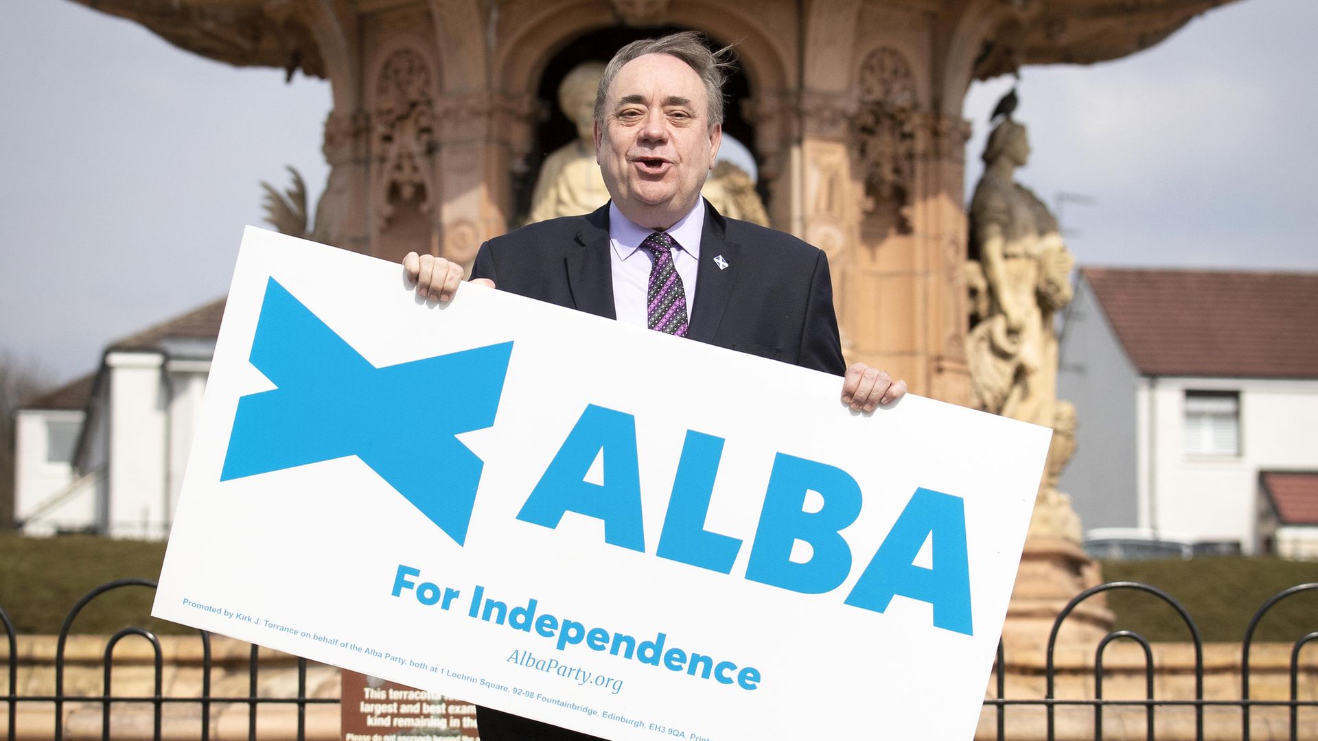 ALBA Party leader Alex Salmond at the Peoples Palace, Glasgow, to mark the start of the Glasgow campaign for the Scottish Parliamentary election. - Credit: PA