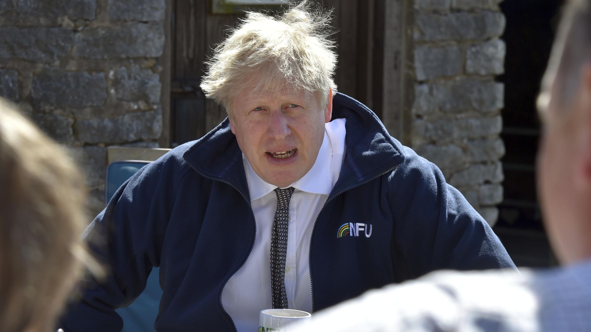 Prime Minister Boris Johnson meets members of the National Farmers Union - Credit: PA