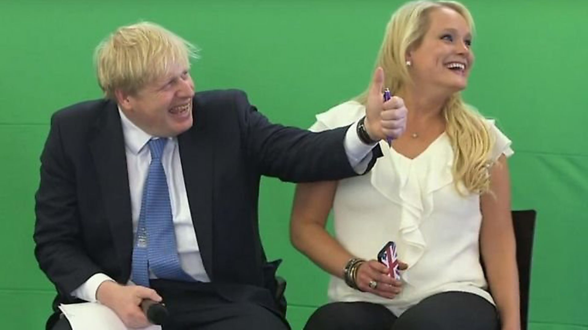 Boris Johnson and Jennifer Arcuri. Photograph: YouTube. - Credit: Archant
