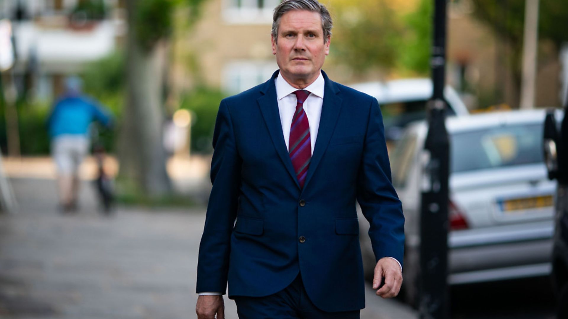 Labour leader Sir Keir Starmer issues a statement outside his home in north London. Photograph: Aaron Chown/PA Wire. - Credit: PA