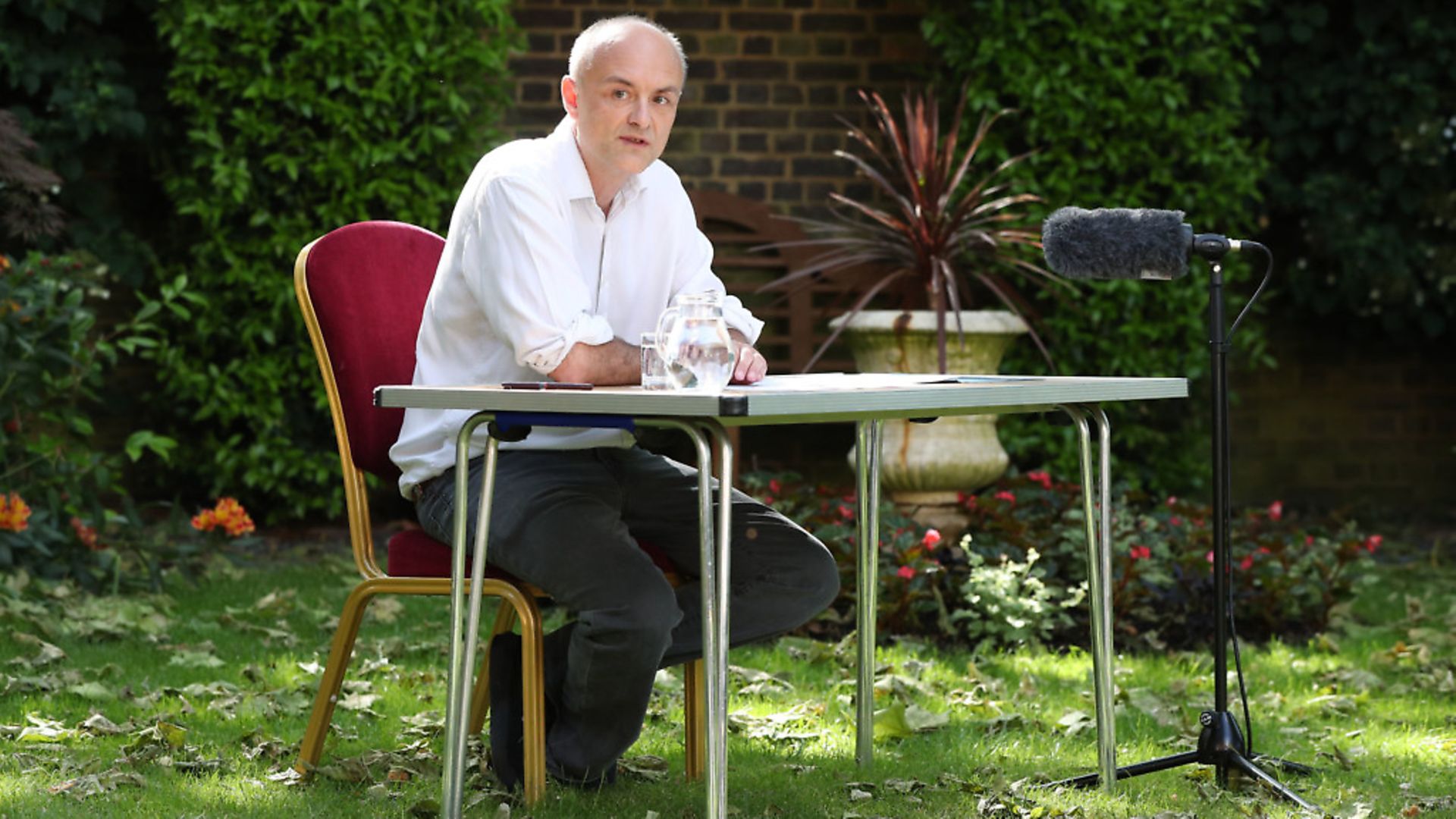 Chief Advisor to Prime Minister Boris Johnson, Dominic Cummings makes a statement inside 10 Downing Street. (Photo by Jonathan Brady-WPA Pool/Getty Images) - Credit: Getty Images