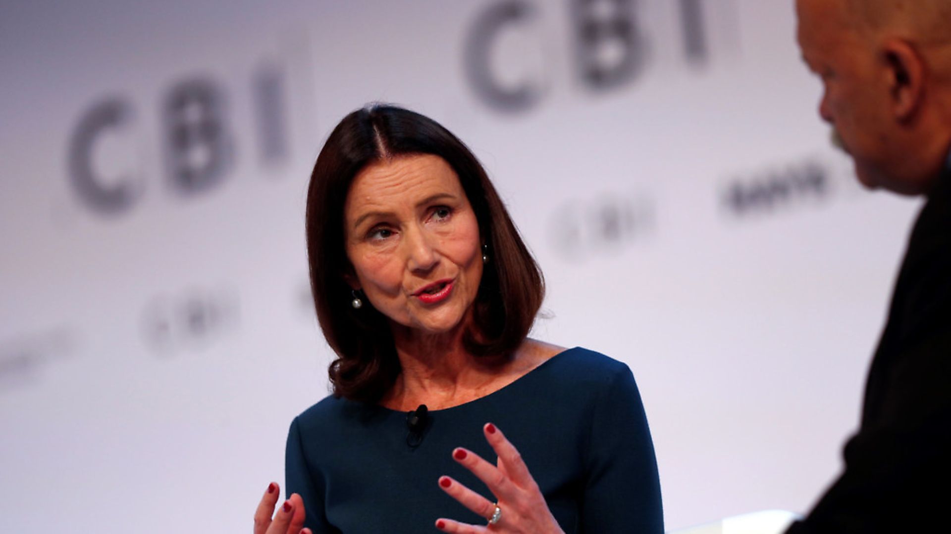 CBI Director General, Carolyn Fairbairn speaks at the annual Confederation of British Industry (CBI) conference in central London; ADRIAN DENNIS/AFP/Getty Images) - Credit: AFP/Getty Images