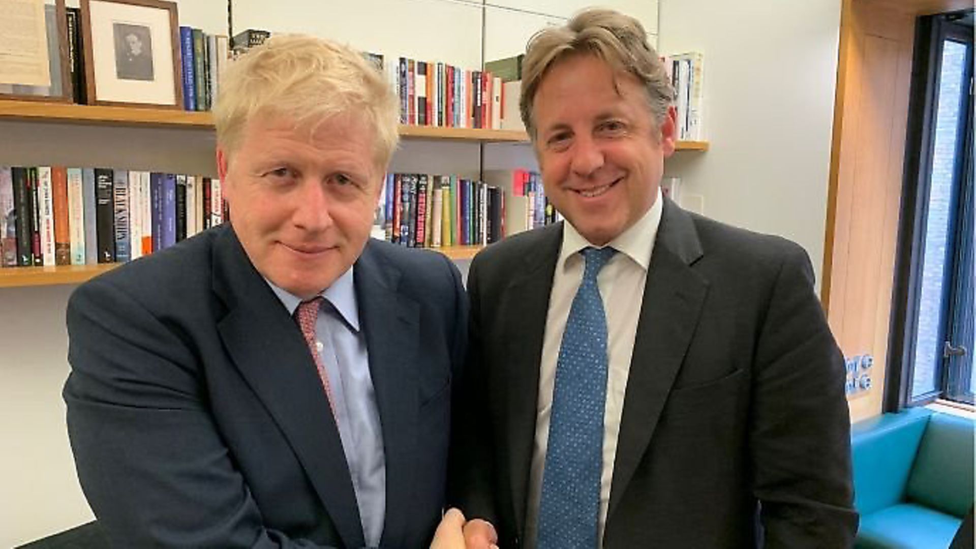 Tory MP Marcus Fysh (right) with Boris Johnson (left). Photograph: Marcus Fysh. - Credit: Archant