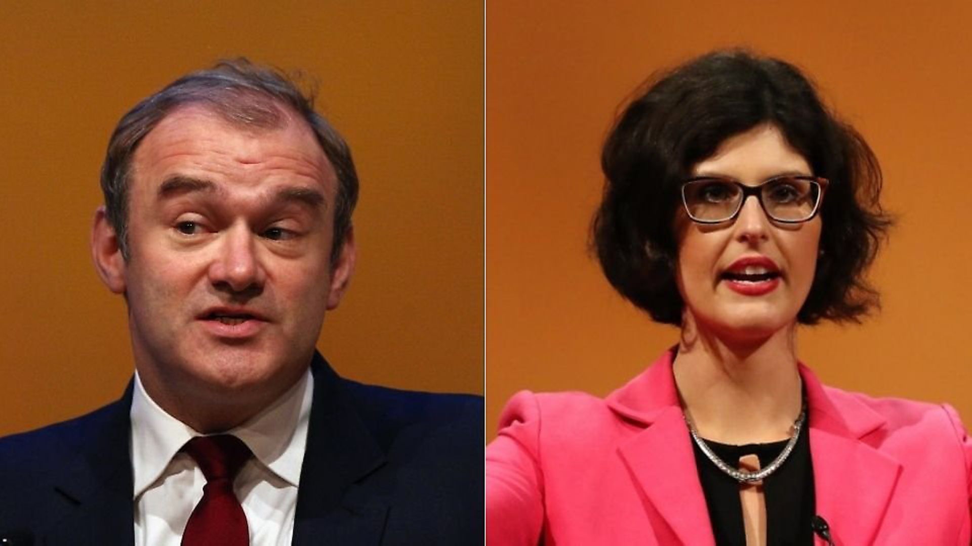 Lib Dem leadership contenders Ed Davey and Layla Moran. Photograph: PA/Archant. - Credit: Archant