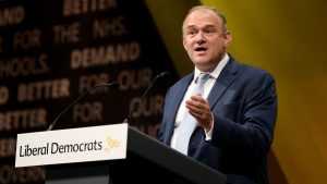 Sir Ed Davey speaking during the Liberal Democrats autumn conference. Photograph: Jonathan Brady/PA. - Credit: PA Wire/PA Images
