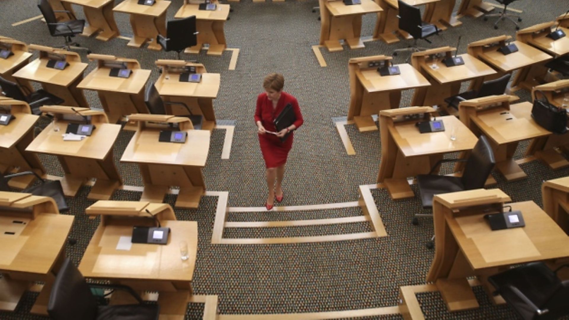 First Minister Nicola Sturgeon attends First Minister's Questions at the Scottish Parliament Holyrood on August 26, 2020 in Edinburgh, Scotland. (Photo by Fraser Bremner - Pool/Getty Images) - Credit: Fraser Bremner - Pool/Getty Images