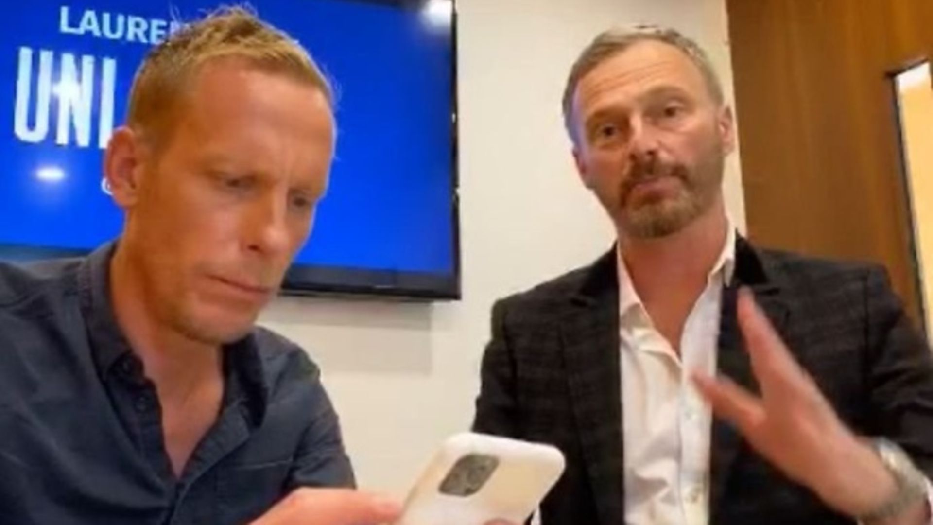 Actor Laurence Fox (L) and former Brexit Party MEP Martin Daubney (R). Photograph: Twitter. - Credit: Twitter