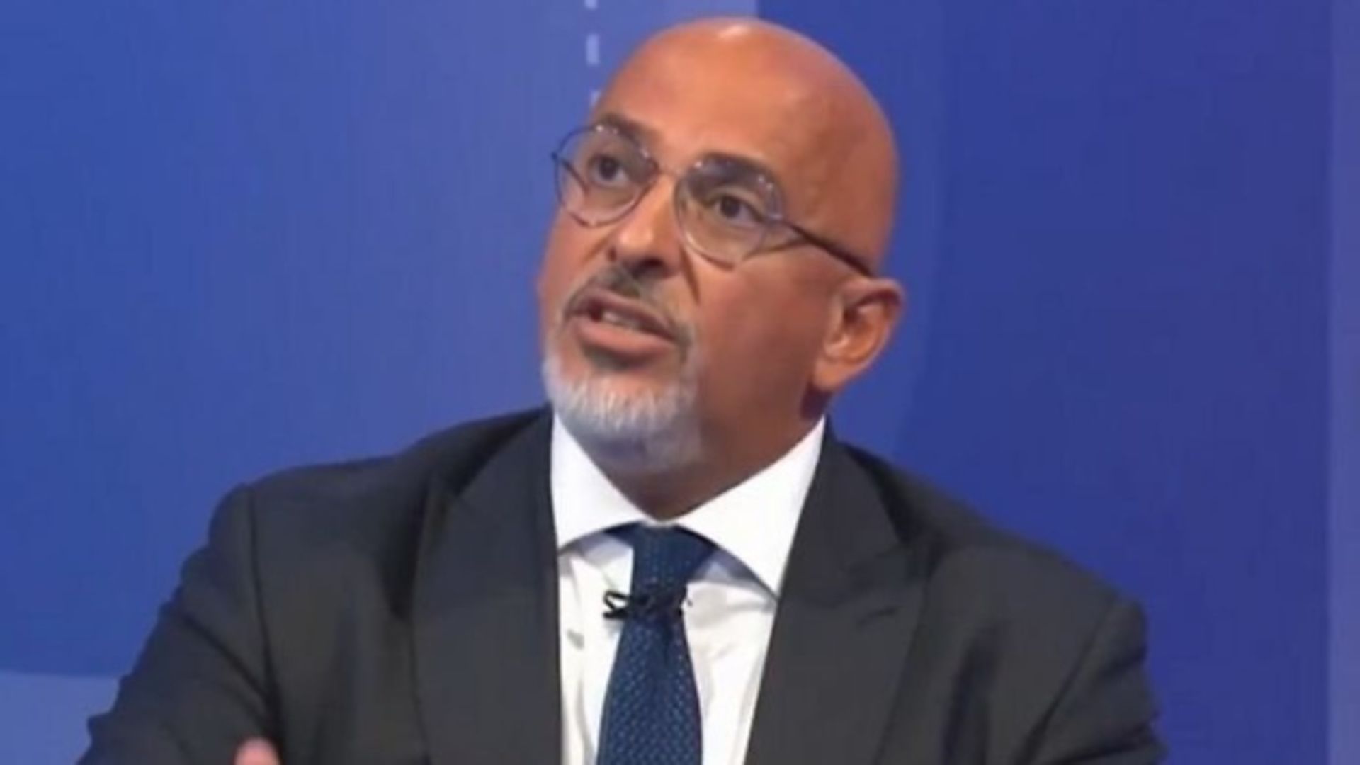Nadim Zahawi is challenged by Fiona Bruce on Question Time. Credit: BBC.
