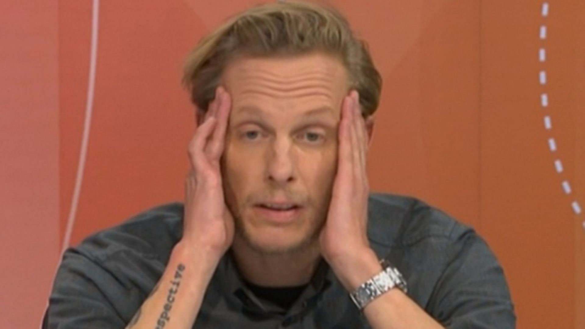 Laurence Fox on Question Time. Photograph: BBC.