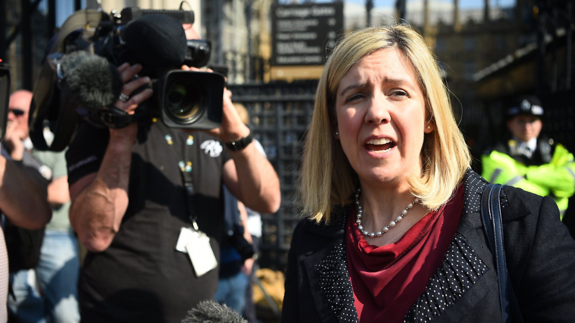 ERG deputy Andrea Jenkyns outside Westminster Palace; Kirsty O'Connor - Credit: PA