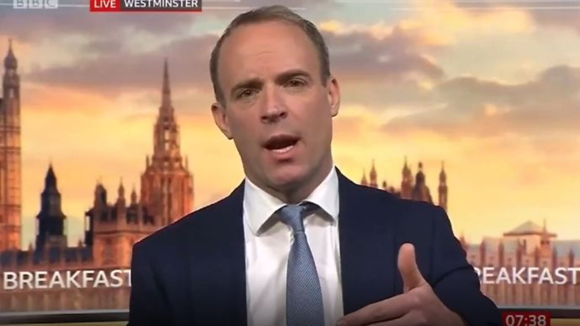 Dominic Raab on BBC Breakfast