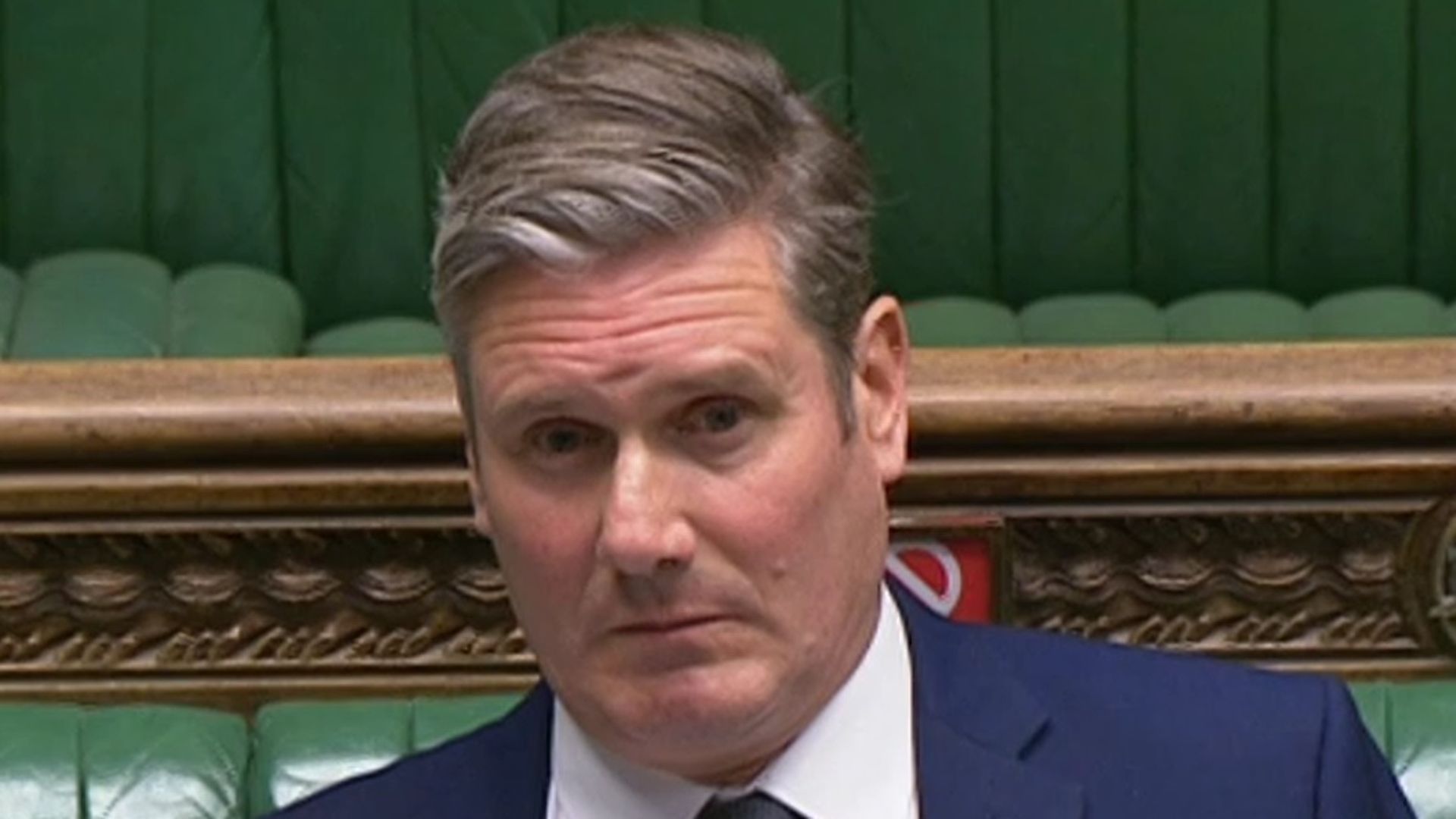 Labour leader Sir Keir Starmer appearing at prime minister's questions in the House of Commons - Credit: Parliament