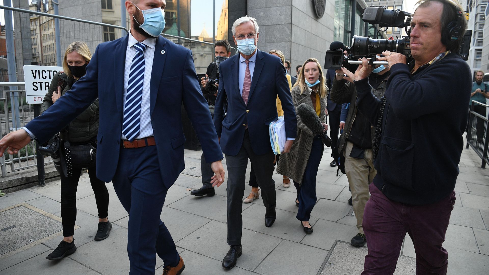 Michel Barnier in central London, where he was involved in recent Brexit talks - Credit: Getty Images