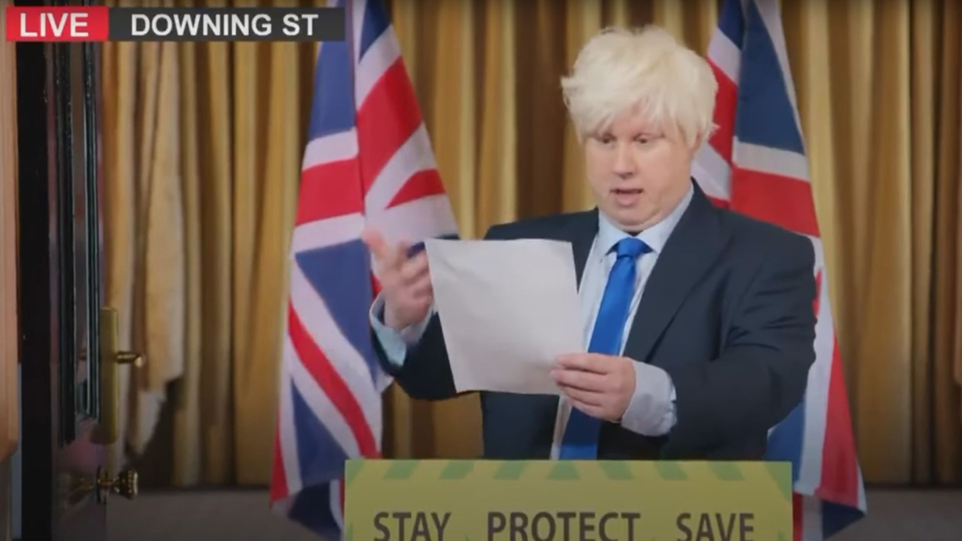 Matt Lucas parodies Boris Johnson on The Great British Bake Off. - Credit: Channel 4