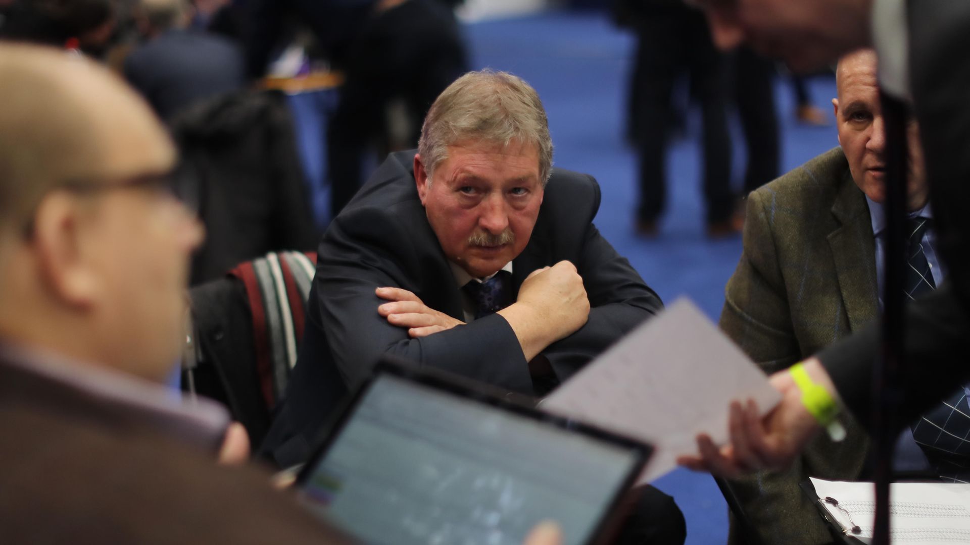 DUP Brexit spokesperson Sammy Wilson has complained the UK is 'like East Germany under the Stasi' after being spotted on public transport without a face mask - Credit: PA