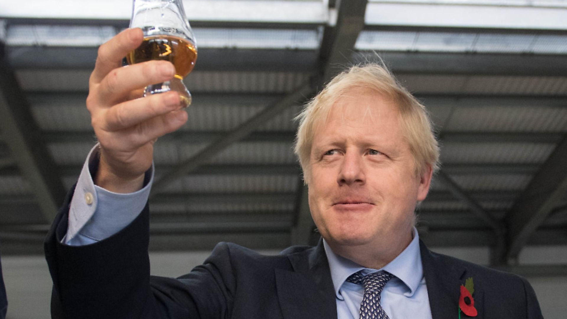 Prime Minister Boris Johnson tastes whisky at the Roseisle Distillery in Scotland. Photograph: Stefan Rousseau/PA Wire. - Credit: PA