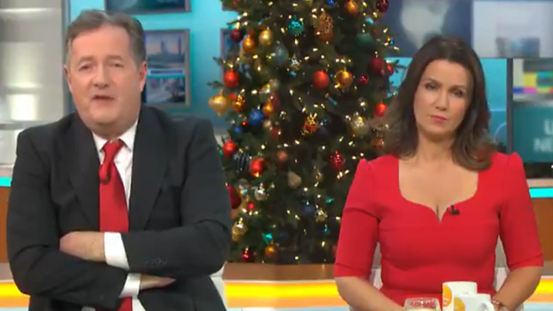 Piers Morgan and Susanna Reid on Good Morning Britain - Credit: ITV