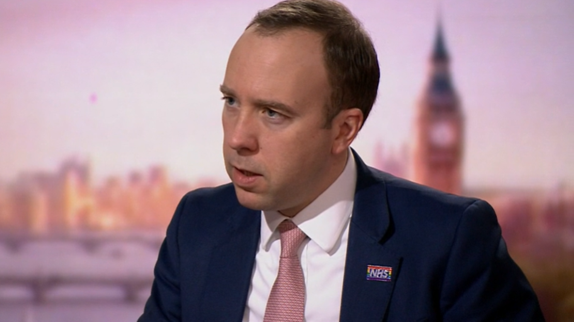 Matt Hancock on The Andrew Marr Show - Credit: BBC