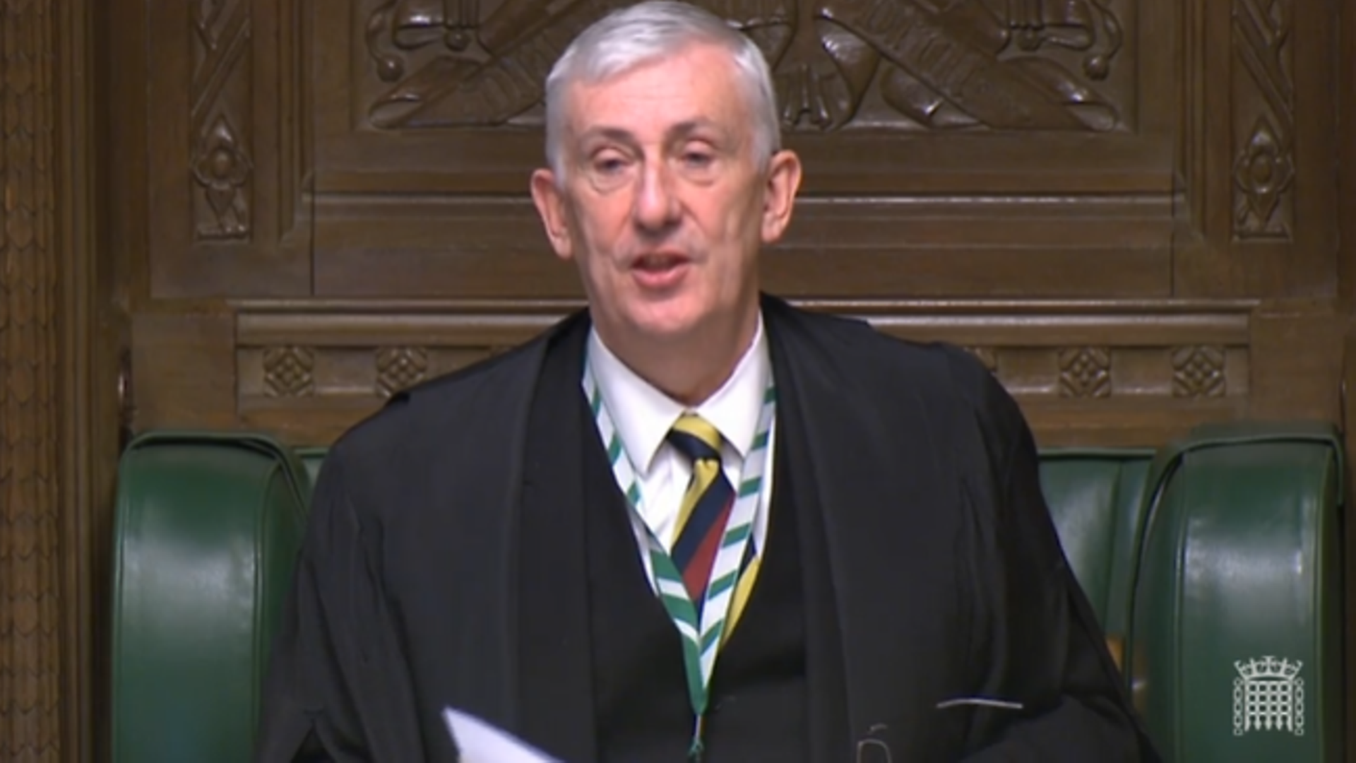 Sir Lindsay Hoyle announces the Brexit vote - Credit: Parliament Live