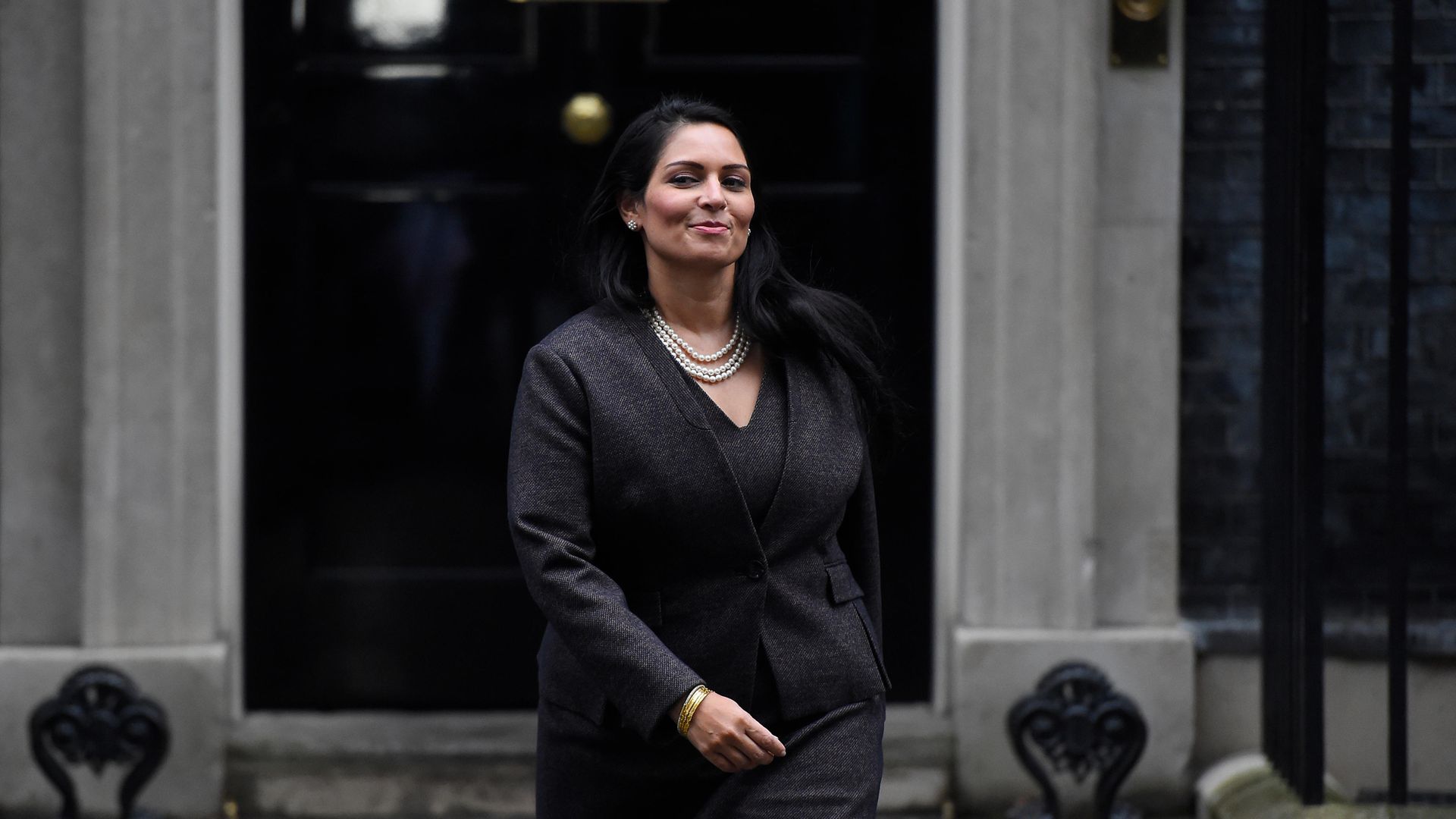 Priti Patel leaving Downing Street, in February 2020 - Credit: Getty Images