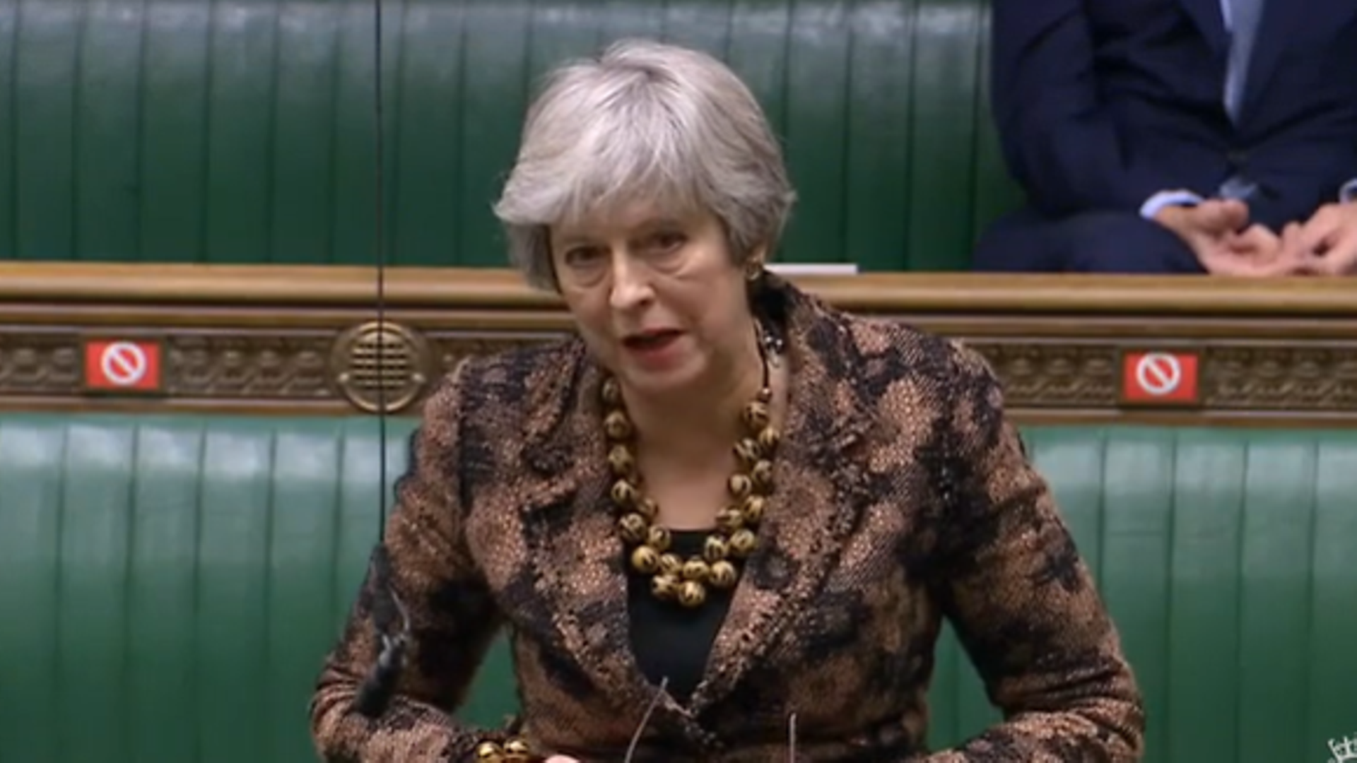Theresa May in the House of Commons - Credit: Parliament Live