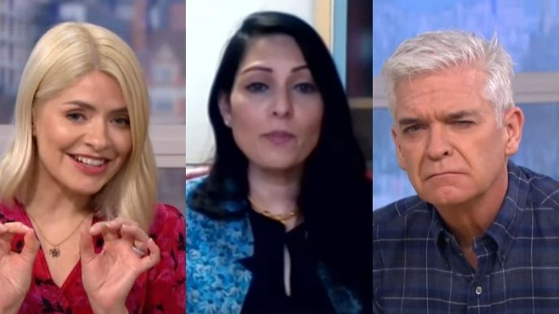 Home secretary Priti Patel appeared to spark more confusion with an appearance on This Morning alongside Philip Schofield and Holly Willoughby. - Credit: ITV