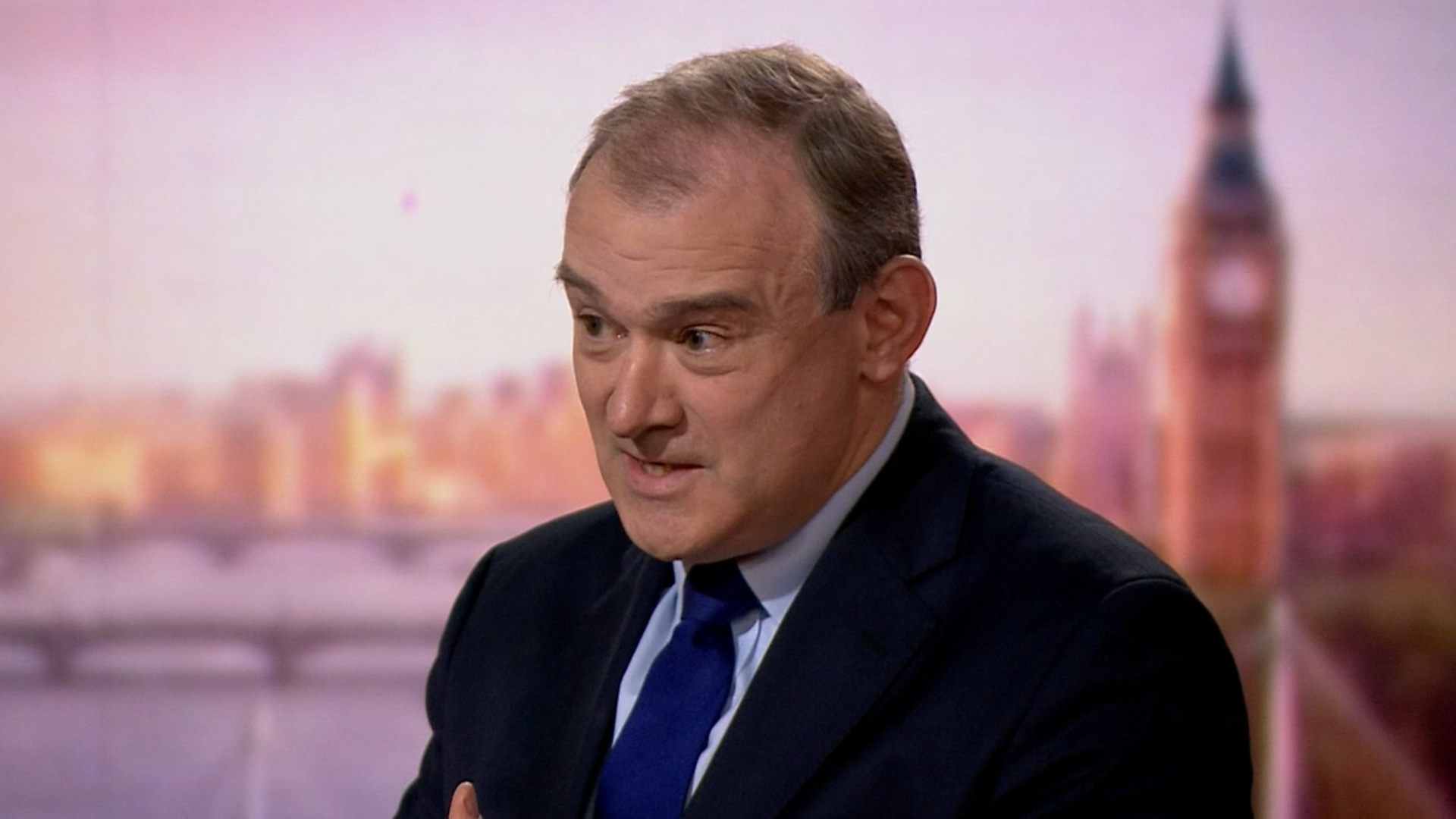 Ed Davey on the Andrew Marr show - Credit: BBC