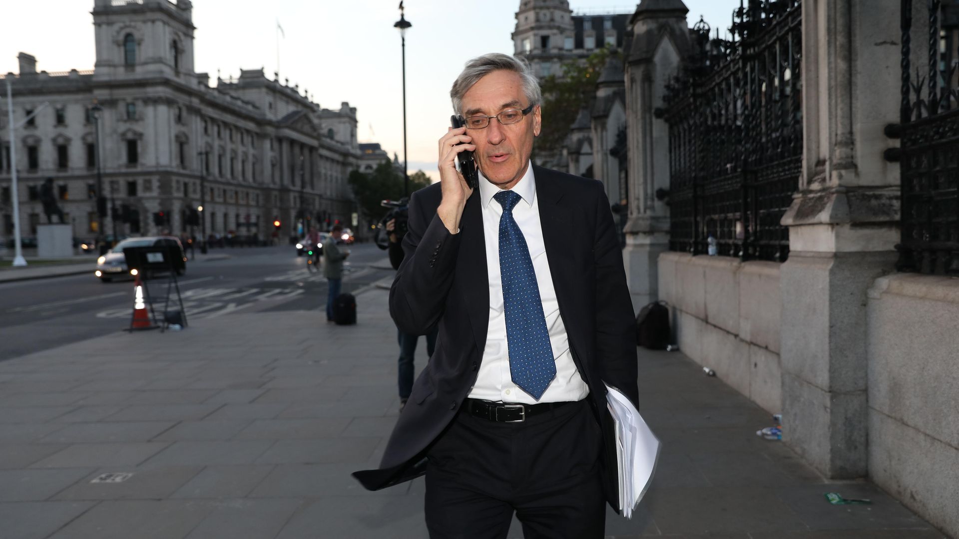 Conservative MP John Redwood leaves the Houses of Parliament in Westminster, London. - Credit: PA