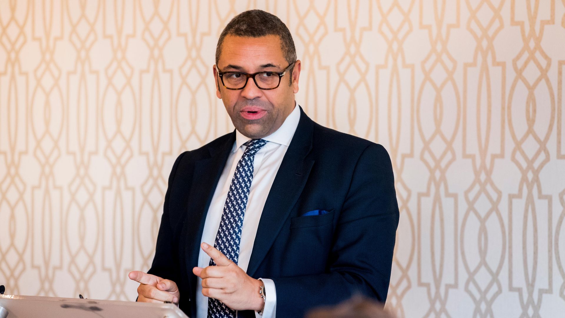 James Cleverly said the international community is “pulling together” to restore permanent peace in the region - Credit: PA