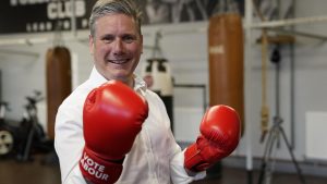Labour leader Keir Starmer during a visit to the Vulcan Boxing Club in Hull, East Yorkshire. Photo: PA