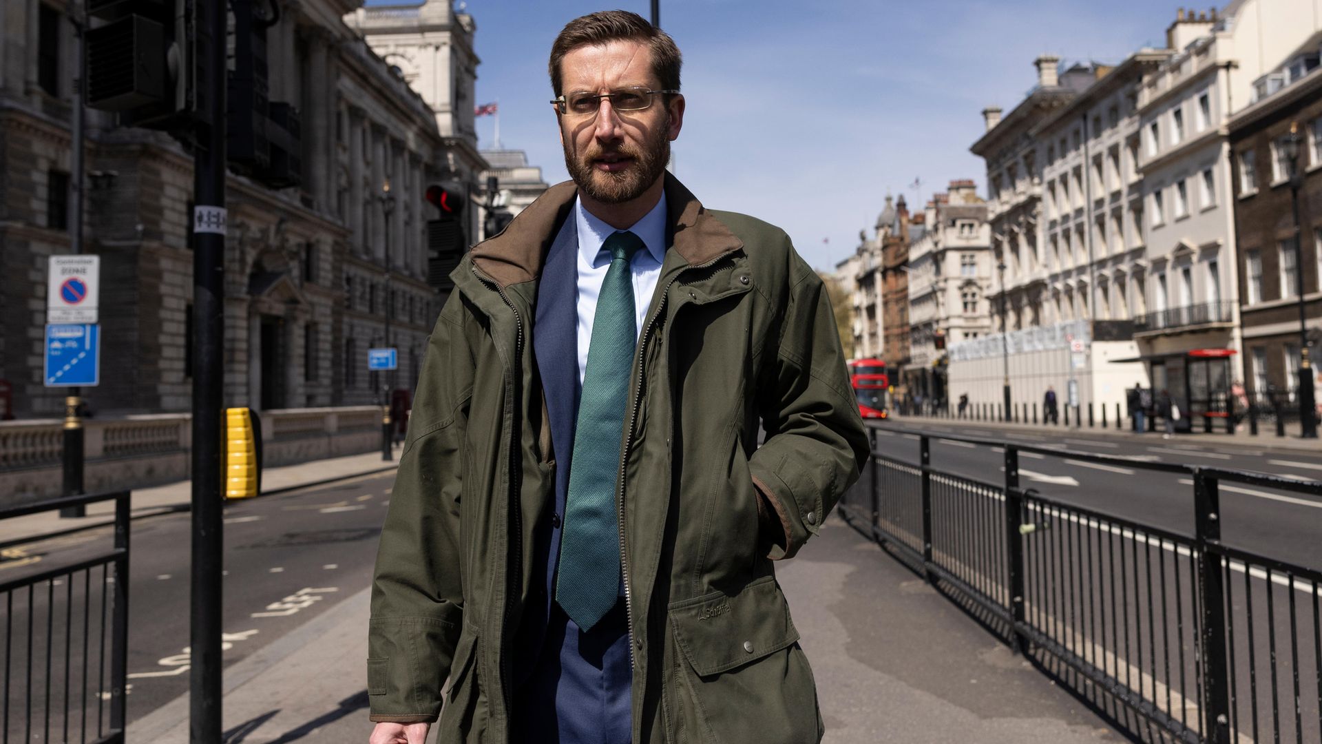 Cabinet secretary Simon Case walks through Westminster, on his way to the committee hearing which saw him criticised for giving uninformative, straight-bat responses about Boris Johnson's flat refurbishment and the 'chatty rat' leak inquiry - Credit: Getty Images