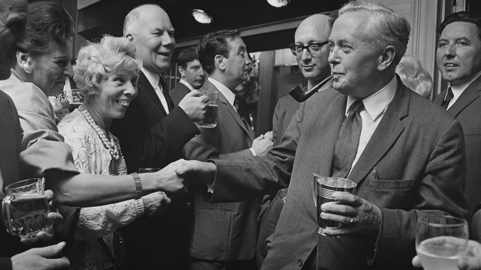 Harold Wilson opening the Bermondsey Labour Club, London, 1967 - Credit: Getty Images