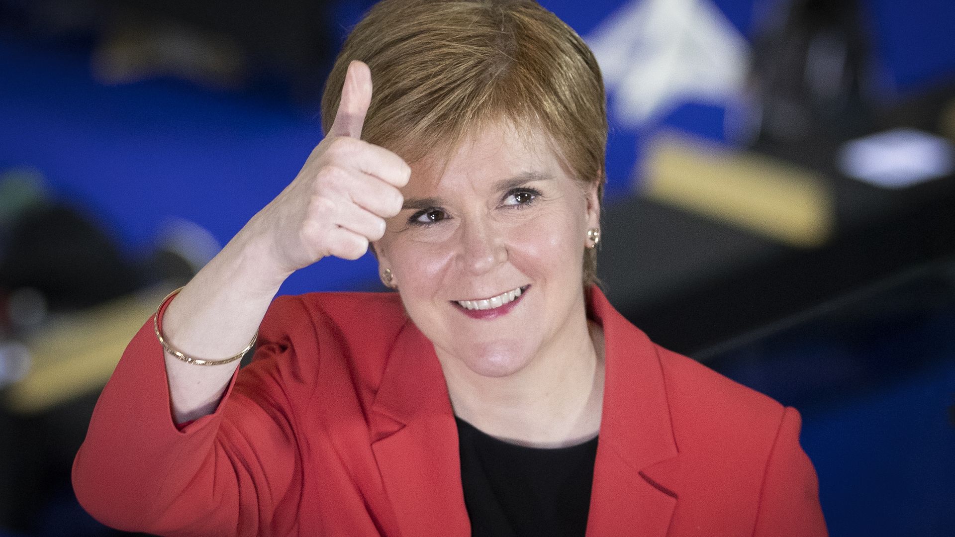 First Minister and SNP party leader Nicola Sturgeon at the count for the Scottish Parliamentary Elections - Credit: PA