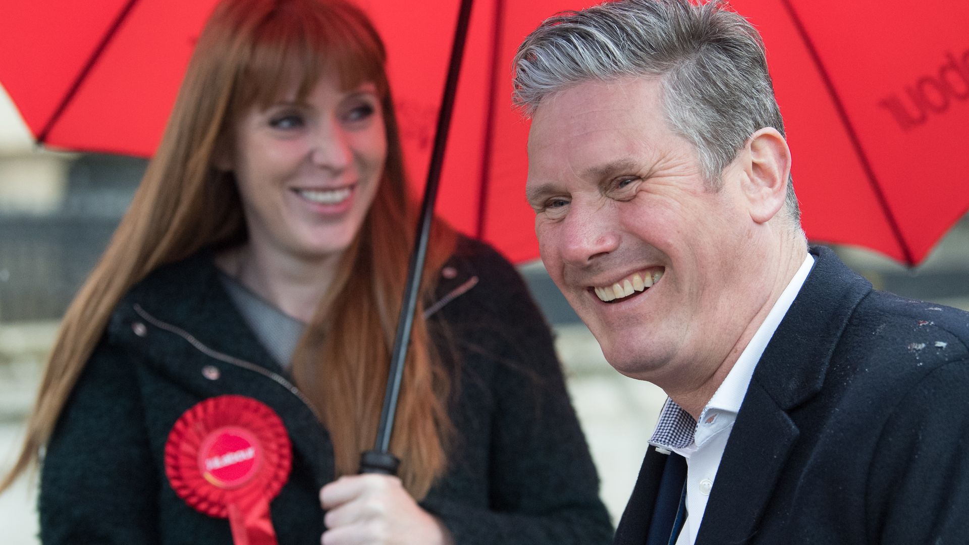 Leader of the Labour Party Sir Keir Starmer and Labour Deputy Leader, Angela Rayner (far right) during a visit to Birmingham - Credit: PA