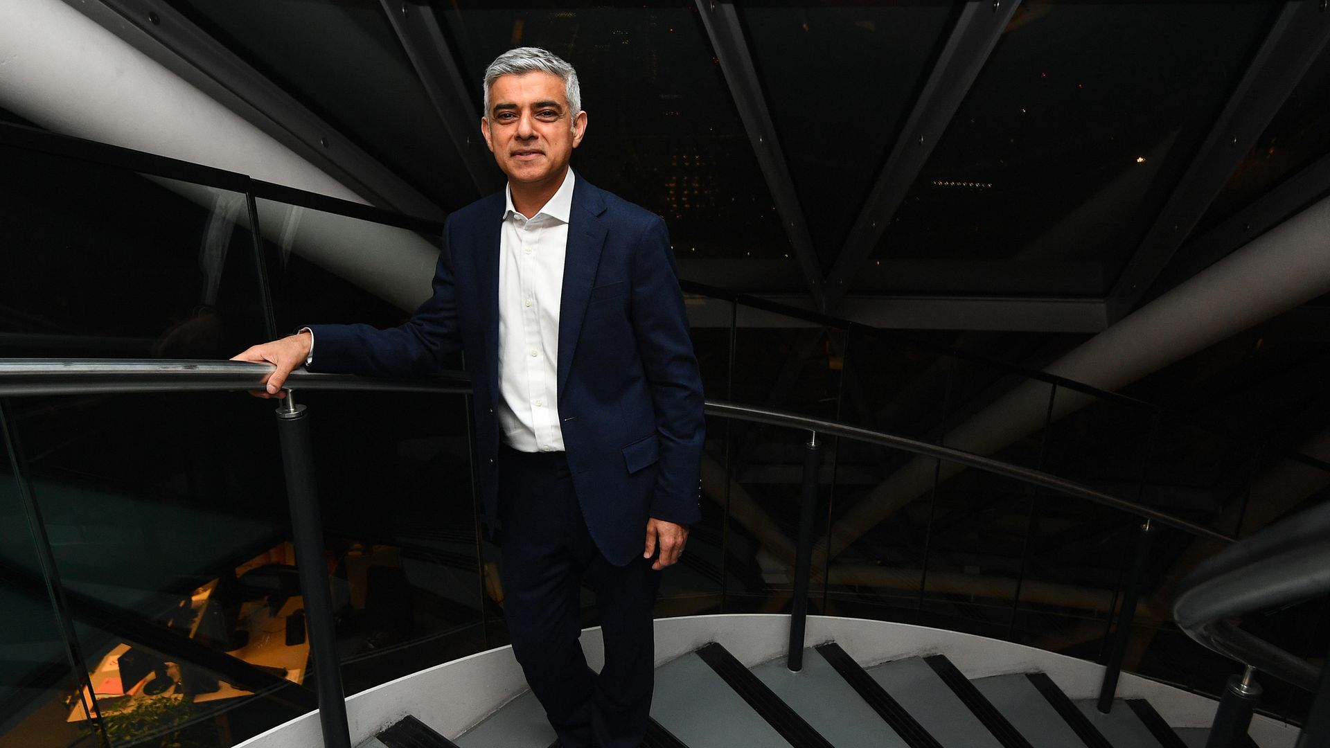 Labour's Sadiq Khan arriving at City Hall, London, for the declaration of Mayor of London - Credit: PA